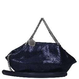 Blue Leather Handbag