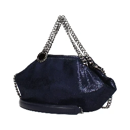 Blue Leather Handbag