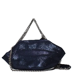 Blue Leather Handbag