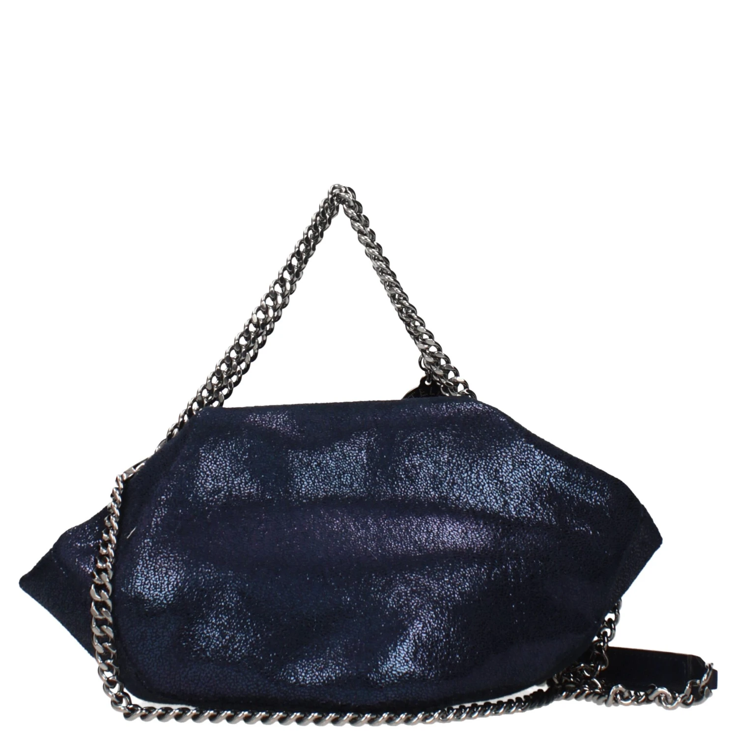 Blue Leather Handbag