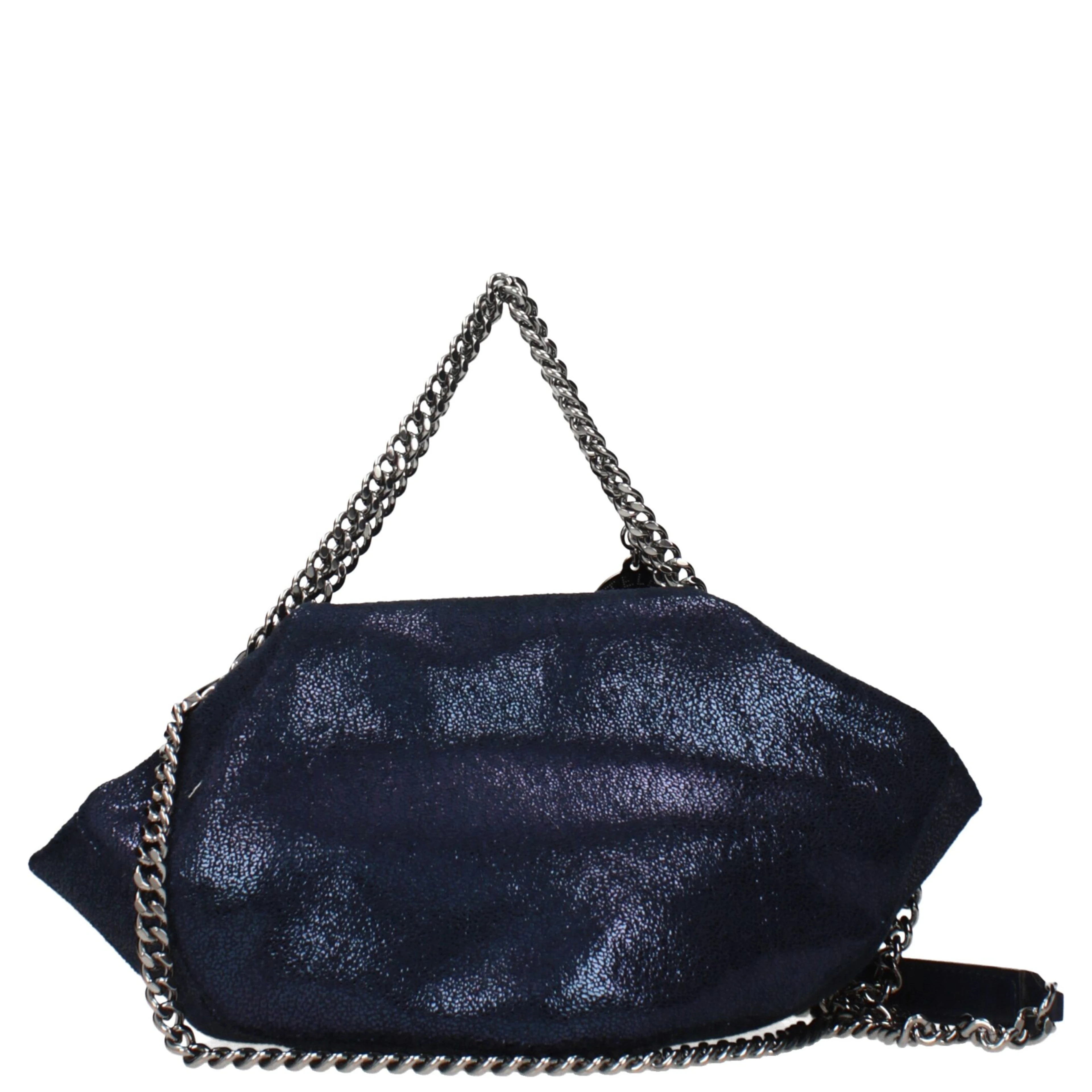 Blue Leather Handbag