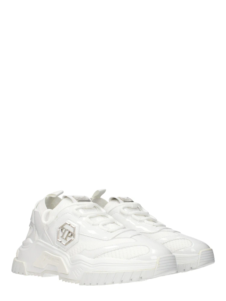 White Fabric Chunky Sneakers alternative