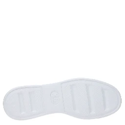 White Leather Low Top Sneakers