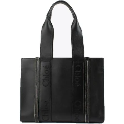 Black Leather Tote Bag