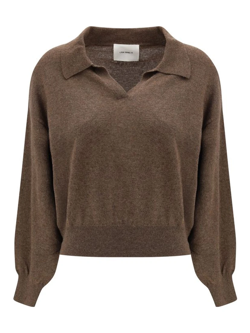 Brown Cashmere Sweatshirt