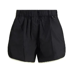 Black Recycled Polyamide Bermuda Shorts