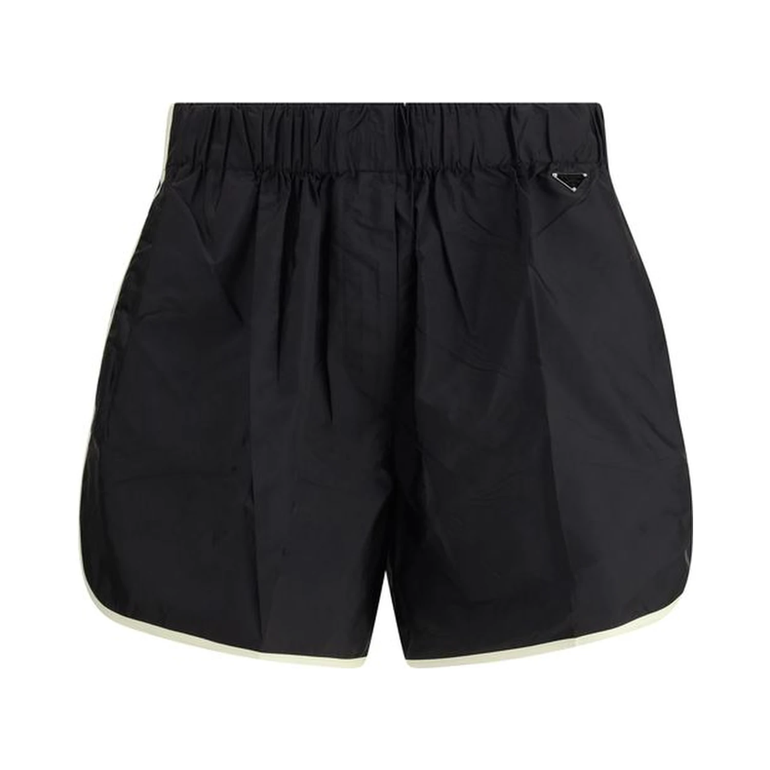 Black Recycled Polyamide Bermuda Shorts