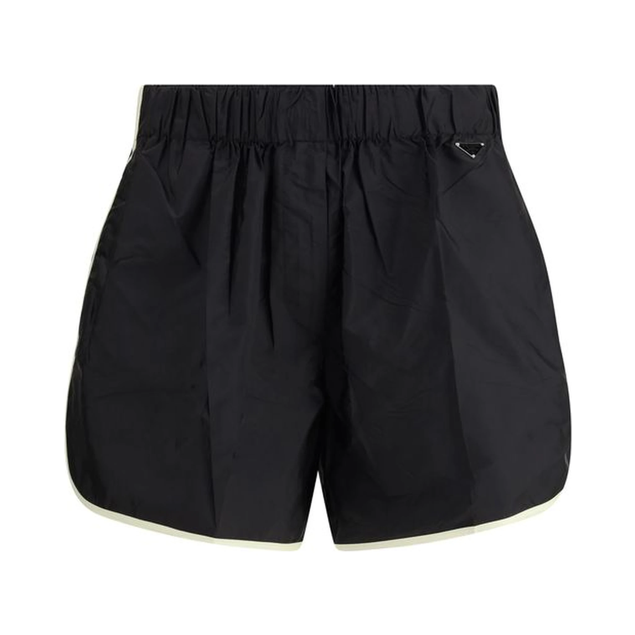 Black Recycled Polyamide Bermuda Shorts