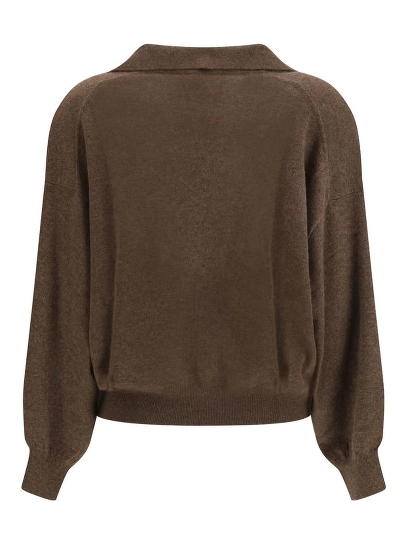 Brown Cashmere Sweatshirt