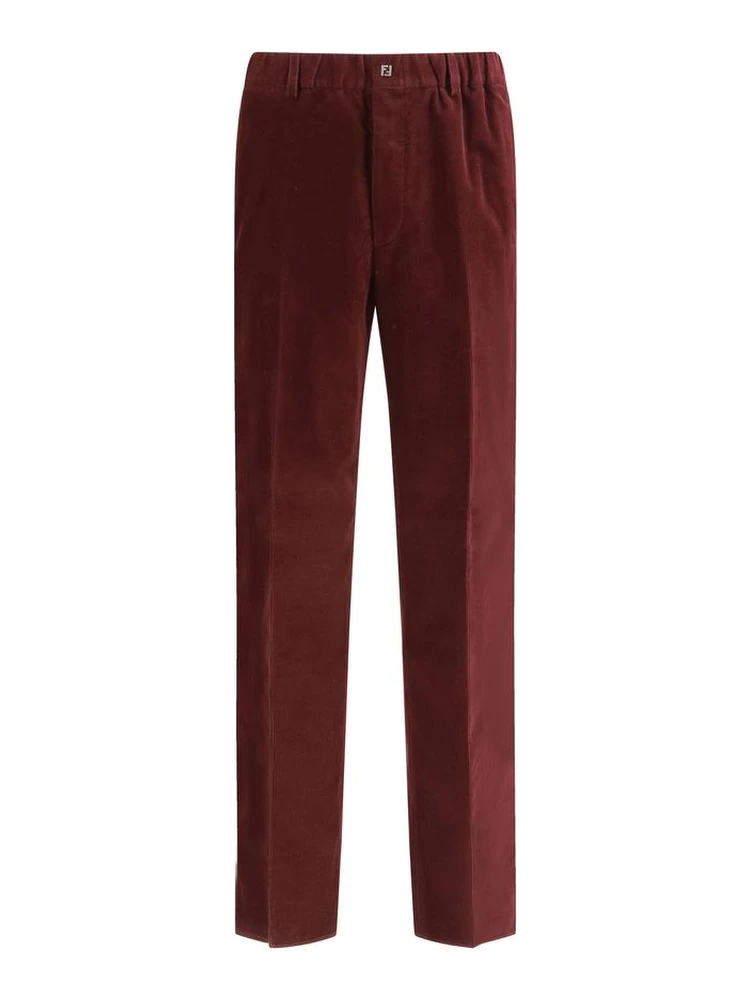 Bordeaux Cotton Casual Pants