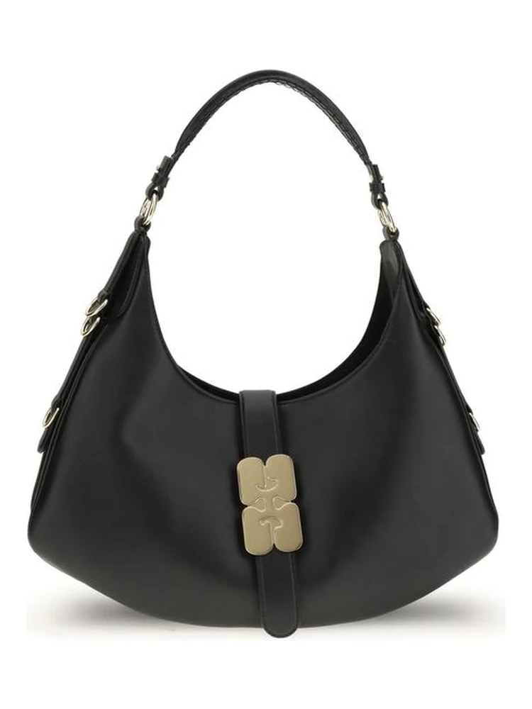 Black Calf Leather Bos Taurus Shoulder Bag