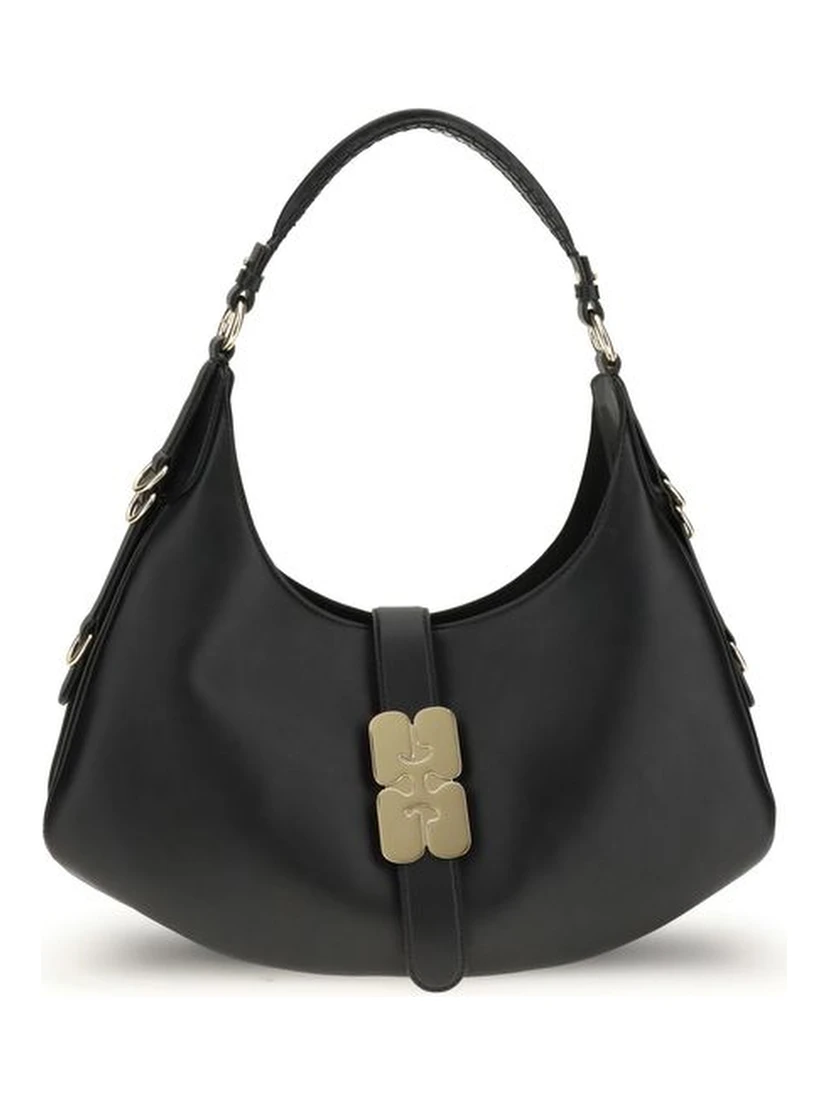 Black Calf Leather Bos Taurus Shoulder Bag
