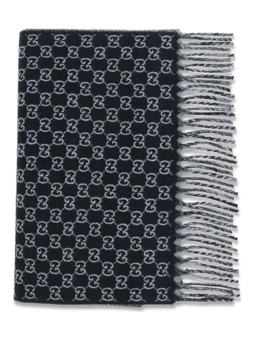 Black Wool Scarf