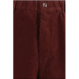 Bordeaux Cotton Casual Pants