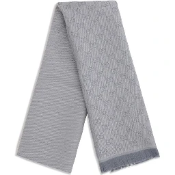 Gray Wool Scarf
