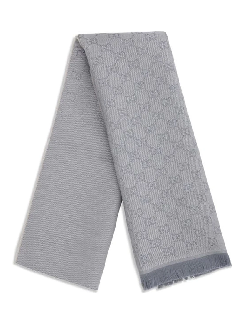 Gray Wool Scarf