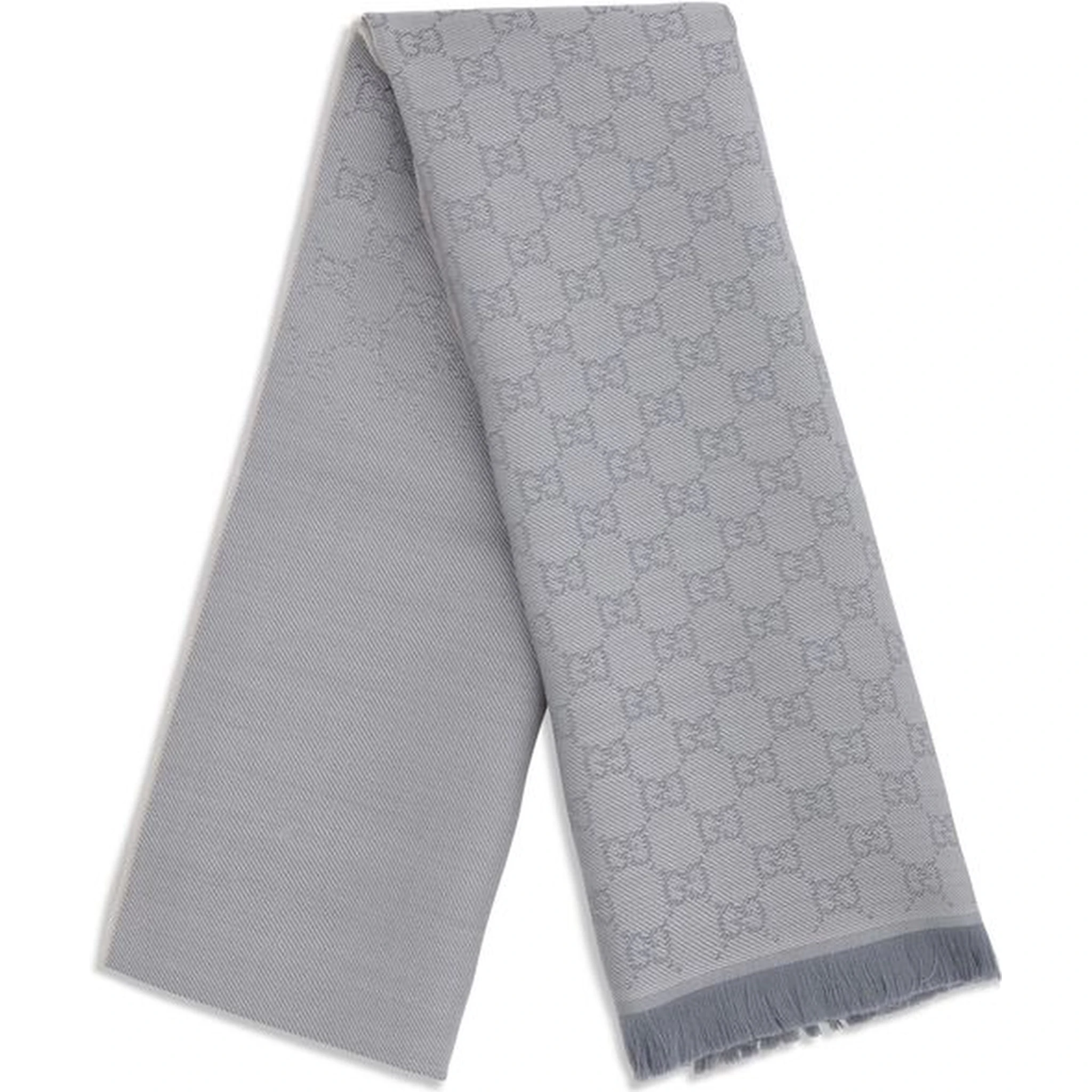 Gray Wool Scarf