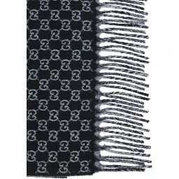 Black Wool Scarf