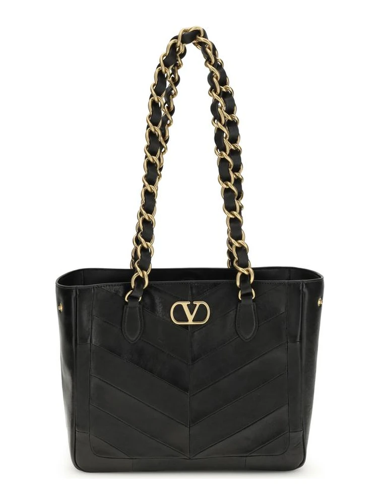Black Napa Leather / Calf Bos Taurus Shoulder Bag