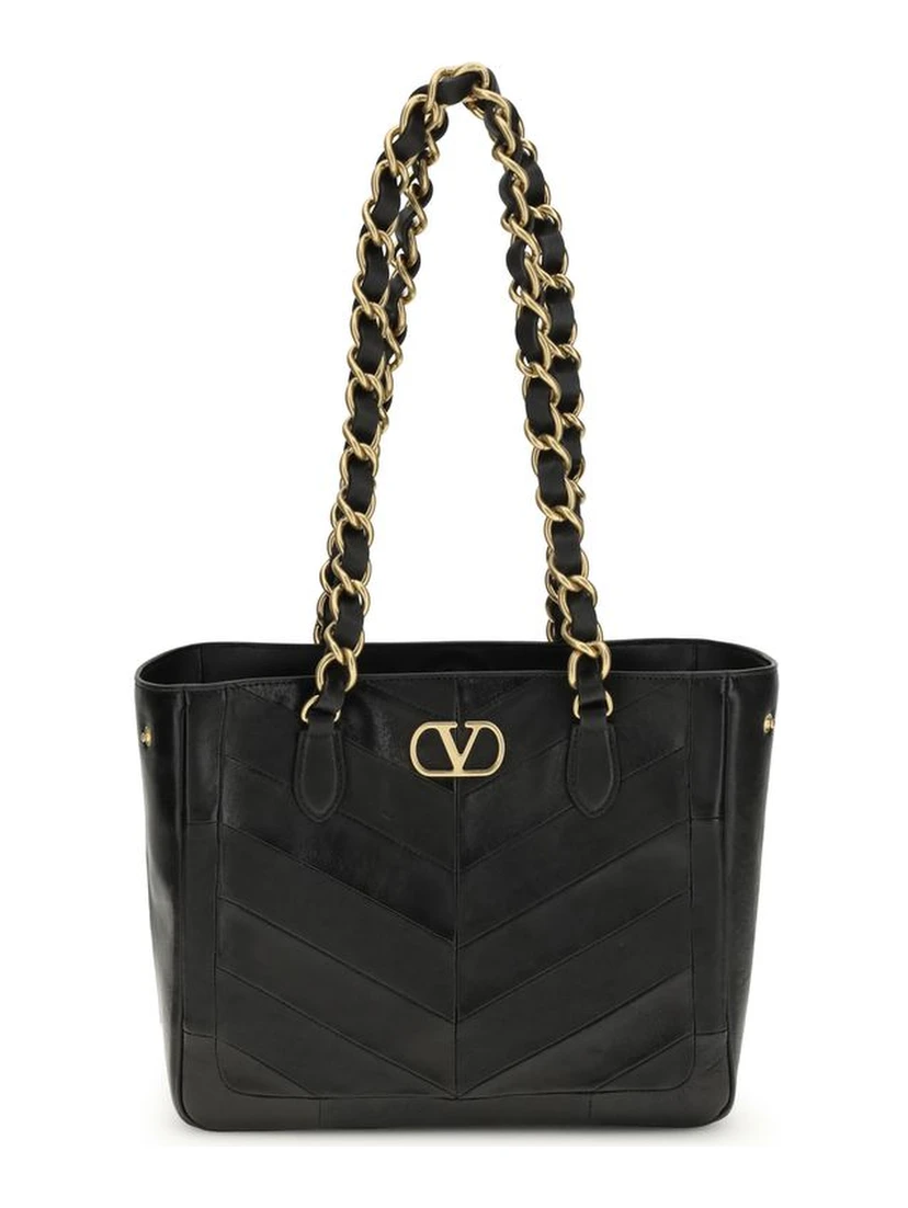 Black Napa Leather / Calf Bos Taurus Shoulder Bag