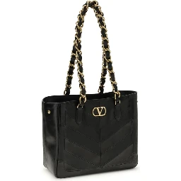 Black Napa Leather / Calf Bos Taurus Shoulder Bag