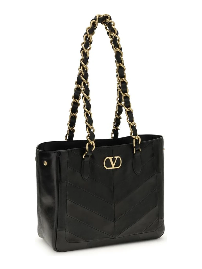 Black Napa Leather / Calf Bos Taurus Shoulder Bag
