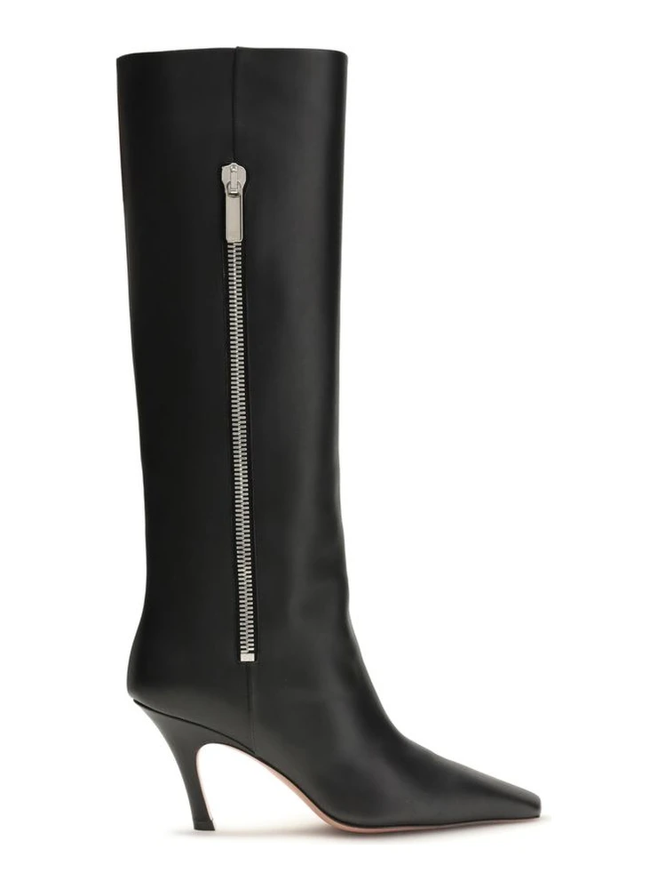 Black Calf Leather Bos Taurus Boots