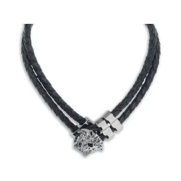 Black Calf Leather Bos Taurus Bracelet