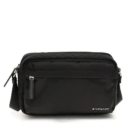 حقيبة كتف سوداء من البولياميد