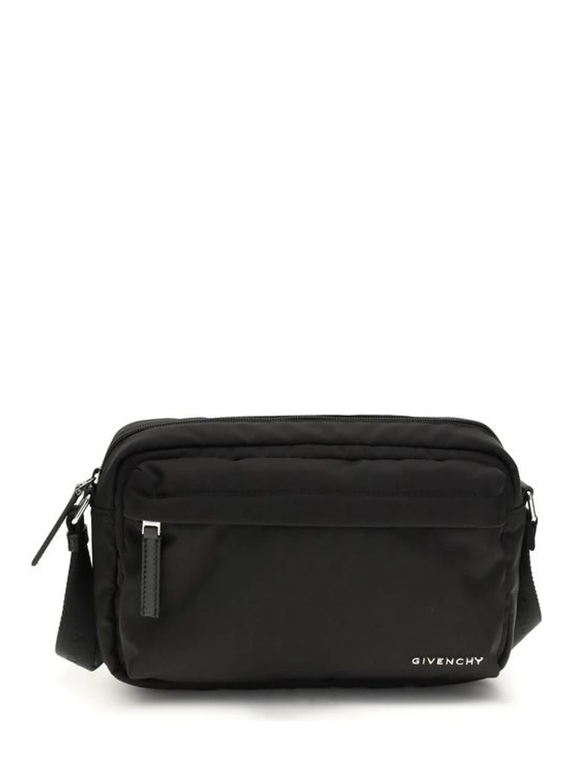 Black Polyamide Shoulder Bag