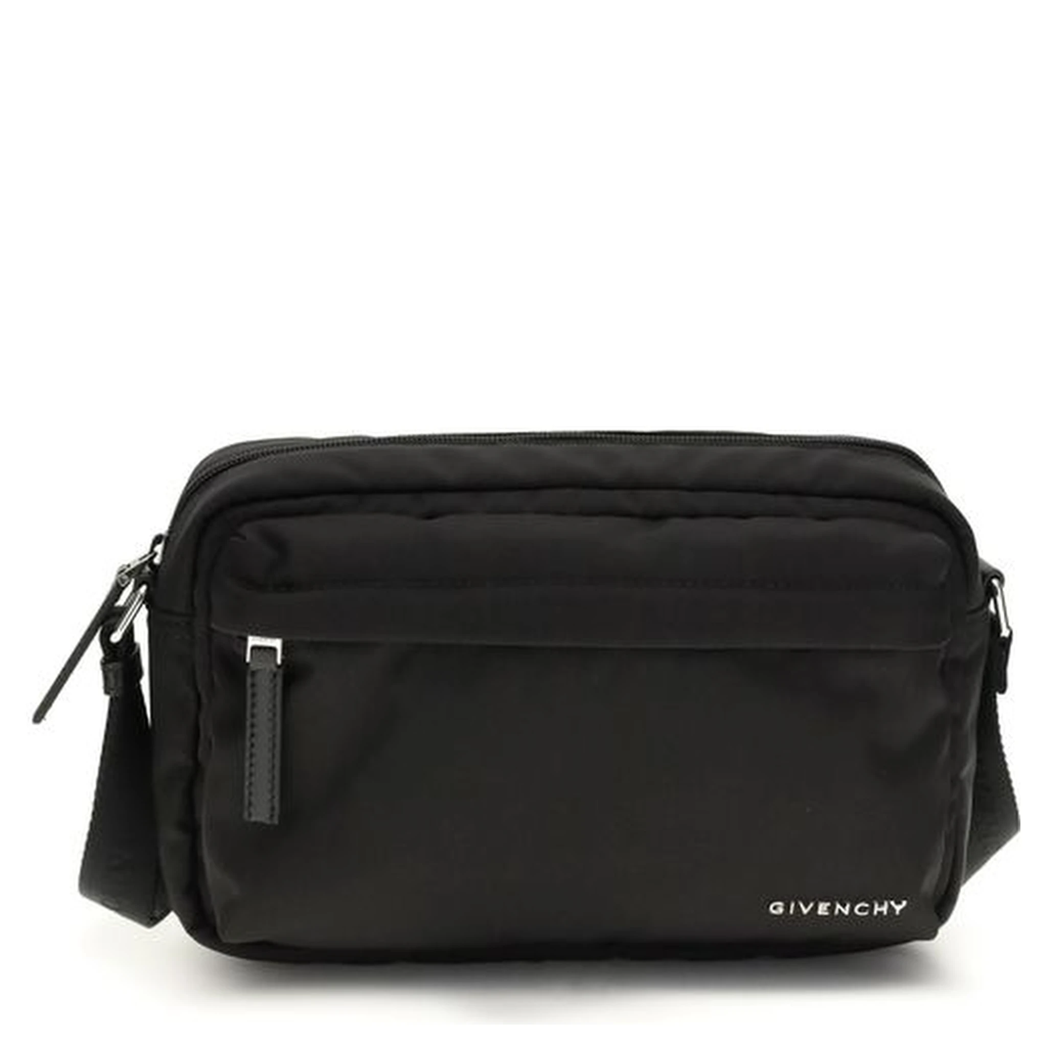 حقيبة كتف سوداء من البولياميد