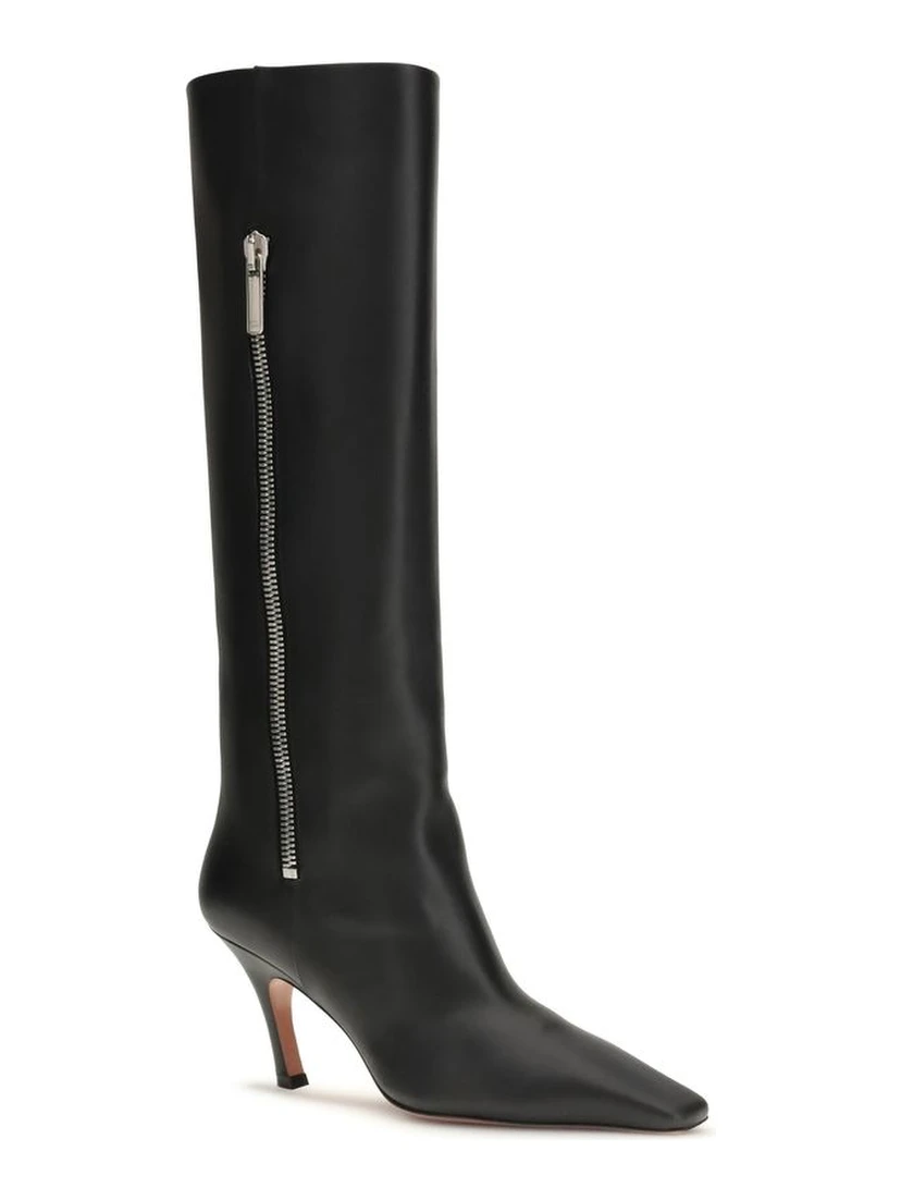 Black Calf Leather Bos Taurus Boots