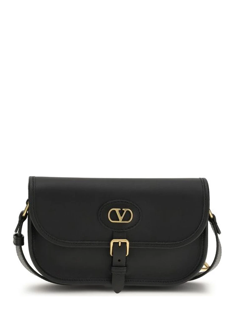 Black Calf Leather Bos Taurus Shoulder Bag