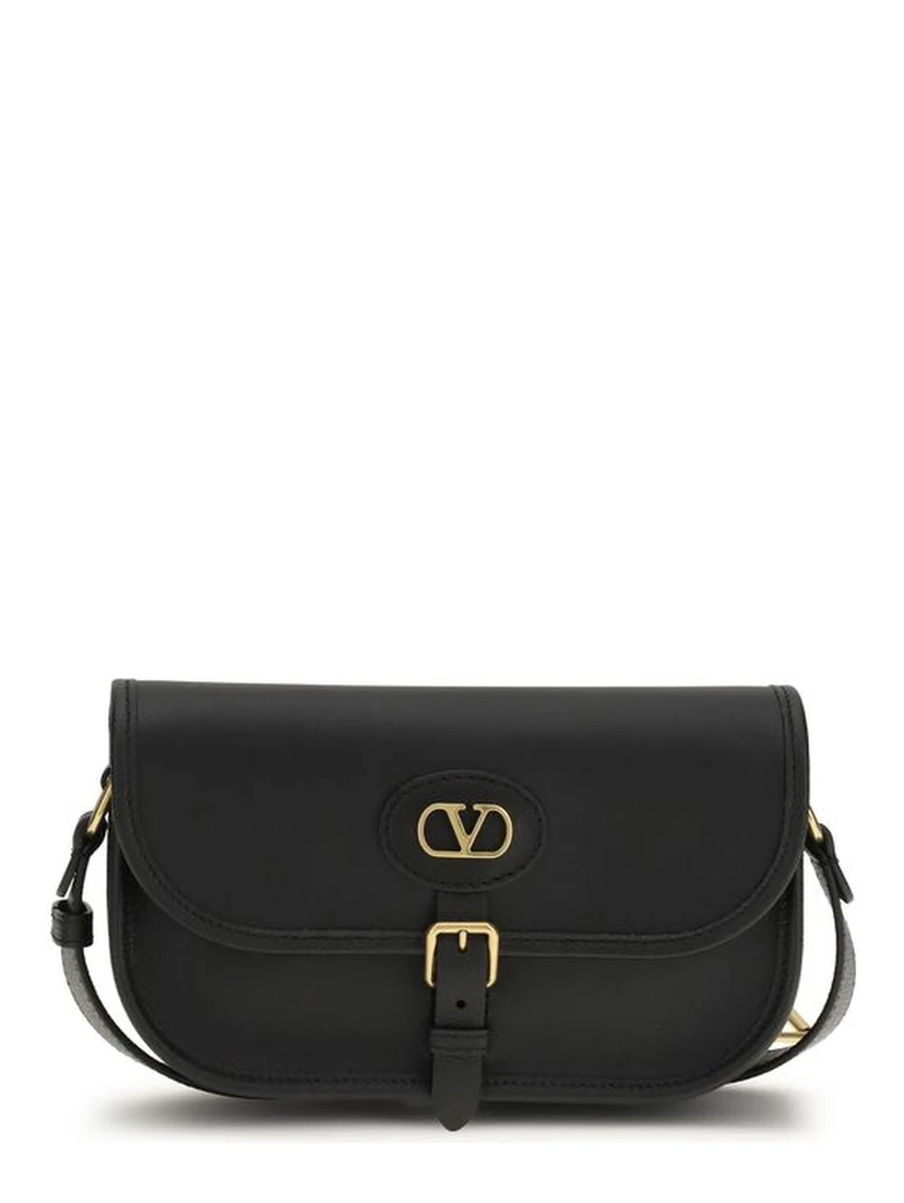 Black Calf Leather Bos Taurus Shoulder Bag