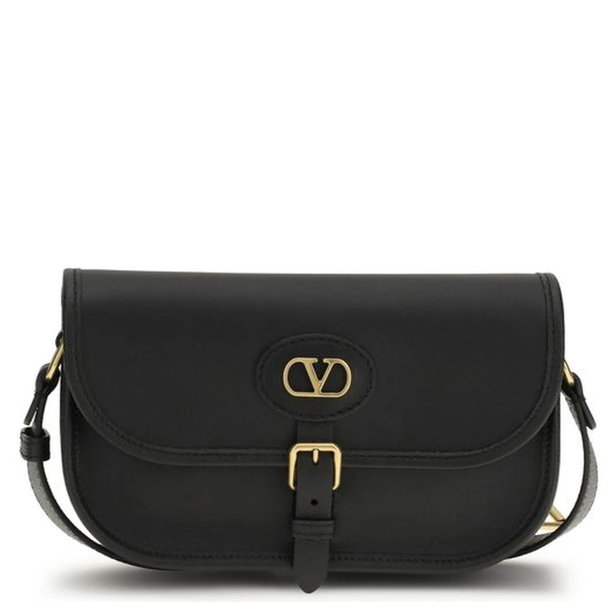 Black Calf Leather Bos Taurus Shoulder Bag