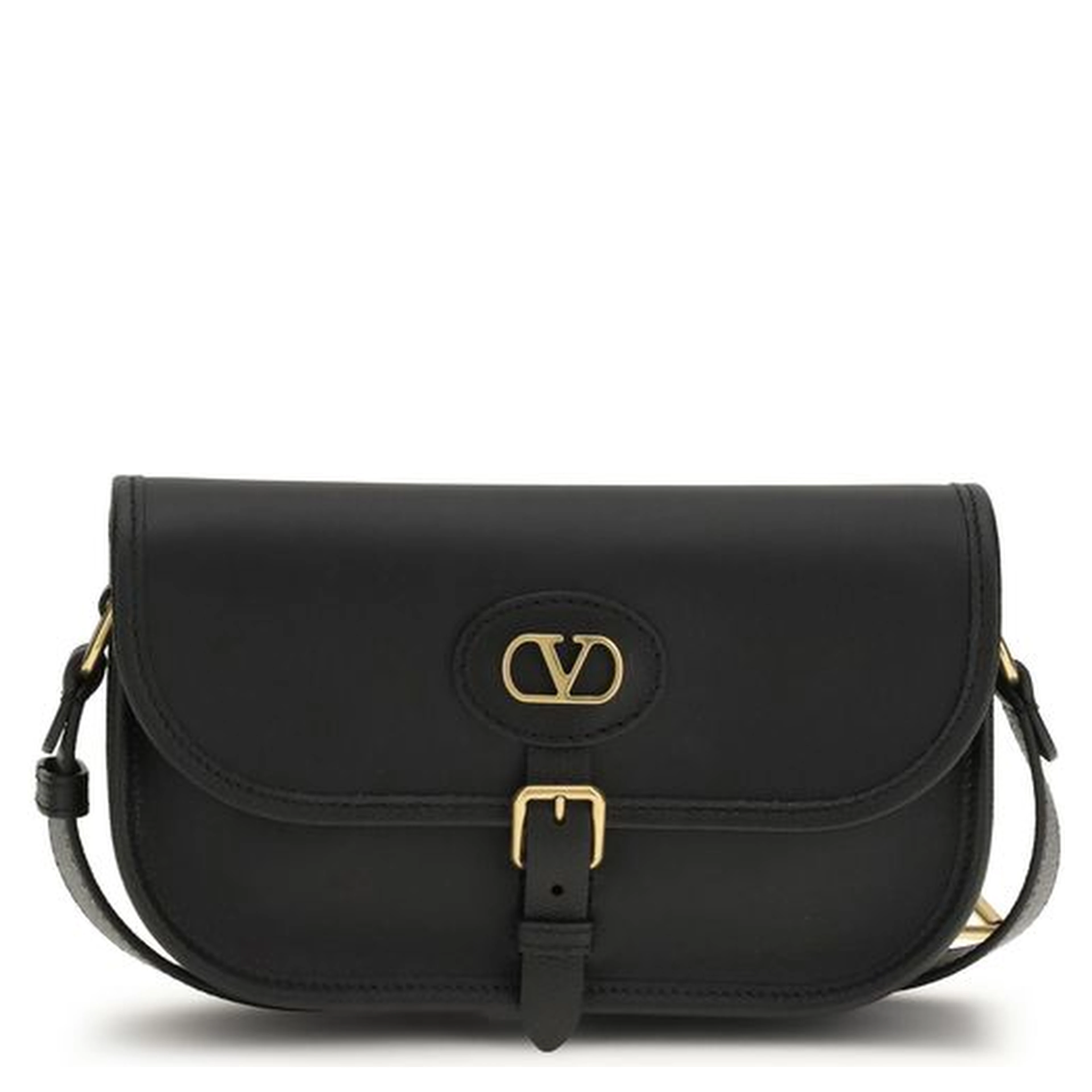 Black Calf Leather Bos Taurus Shoulder Bag