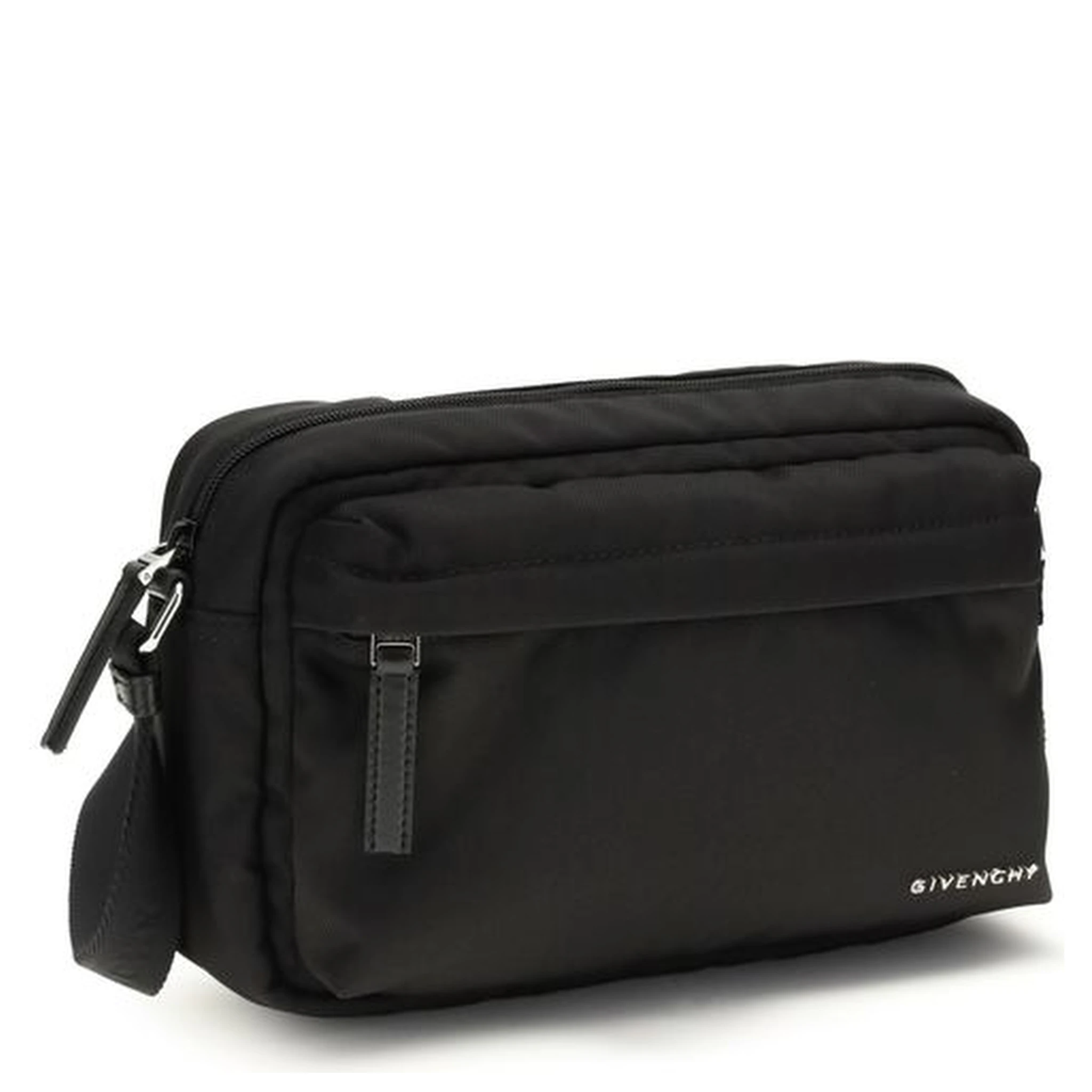 حقيبة كتف سوداء من البولياميد