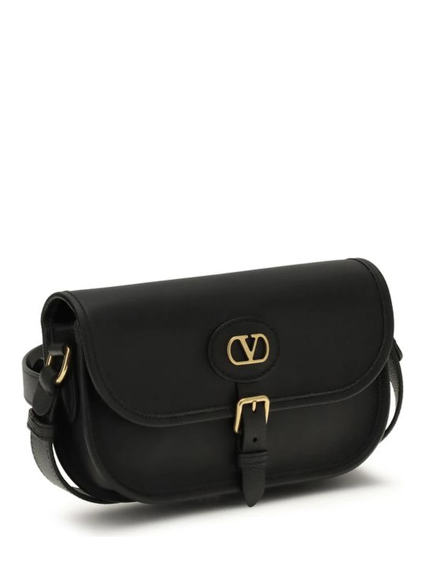 Black Calf Leather Bos Taurus Shoulder Bag