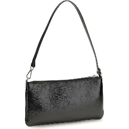 Black Cowhide Shoulder Bag