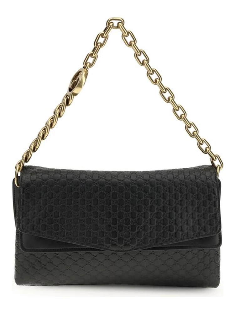 Black Calf Leather Bos Taurus Handbag