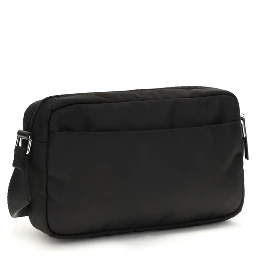 حقيبة كتف سوداء من البولياميد