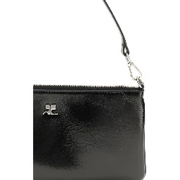 Black Cowhide Shoulder Bag