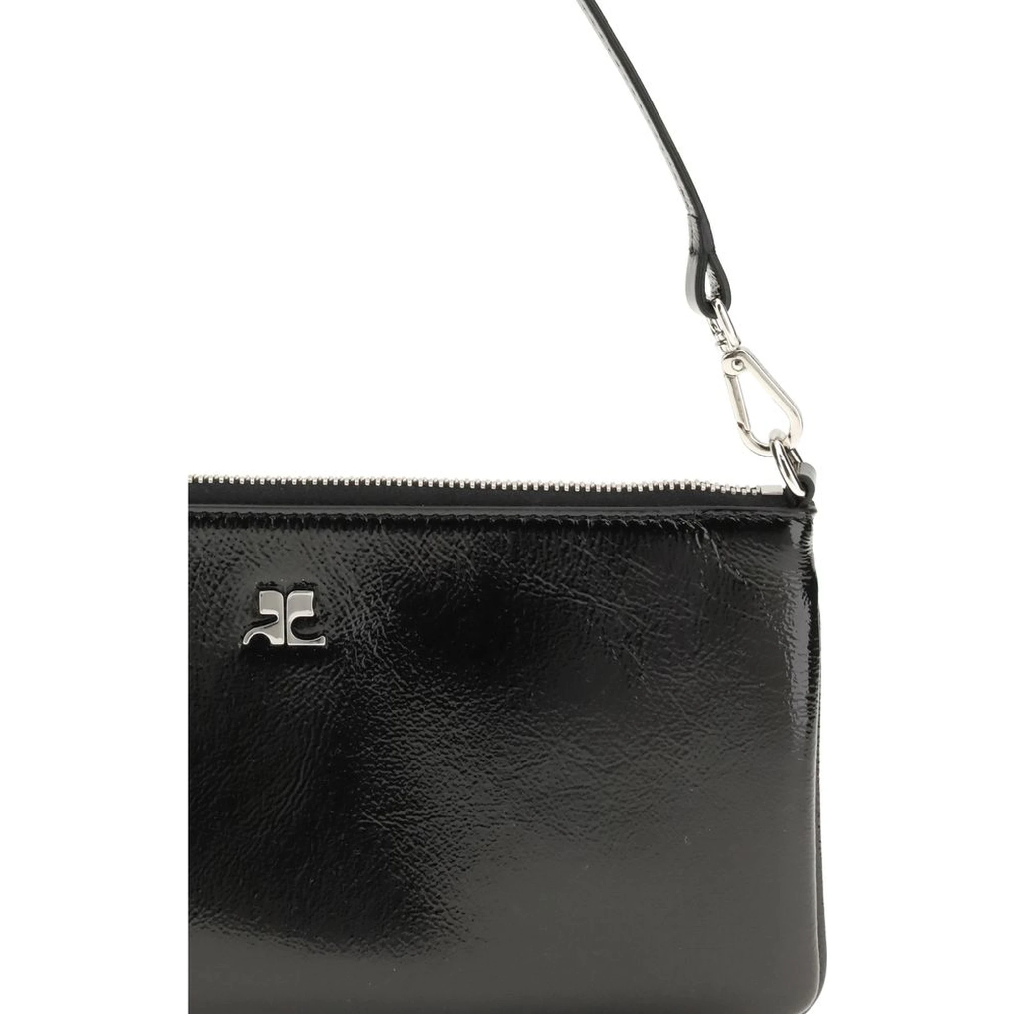 Black Cowhide Shoulder Bag