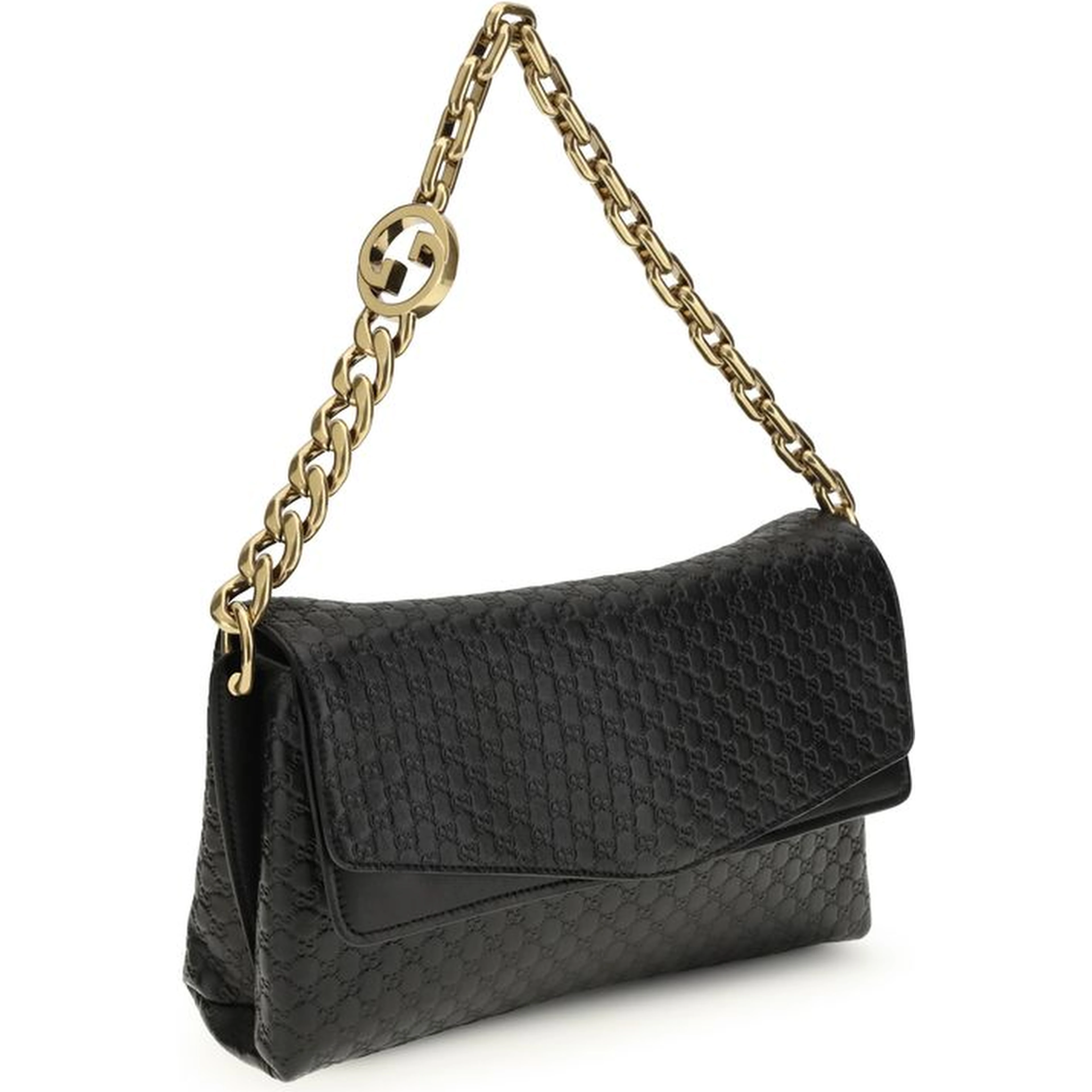 Black Calf Leather Bos Taurus Handbag