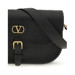 Black Calf Leather Bos Taurus Shoulder Bag