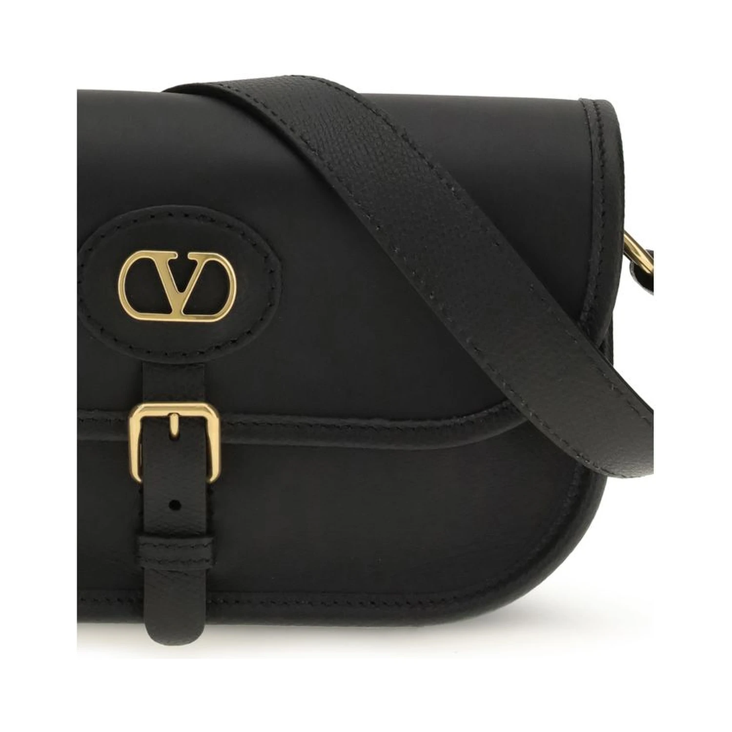 Black Calf Leather Bos Taurus Shoulder Bag