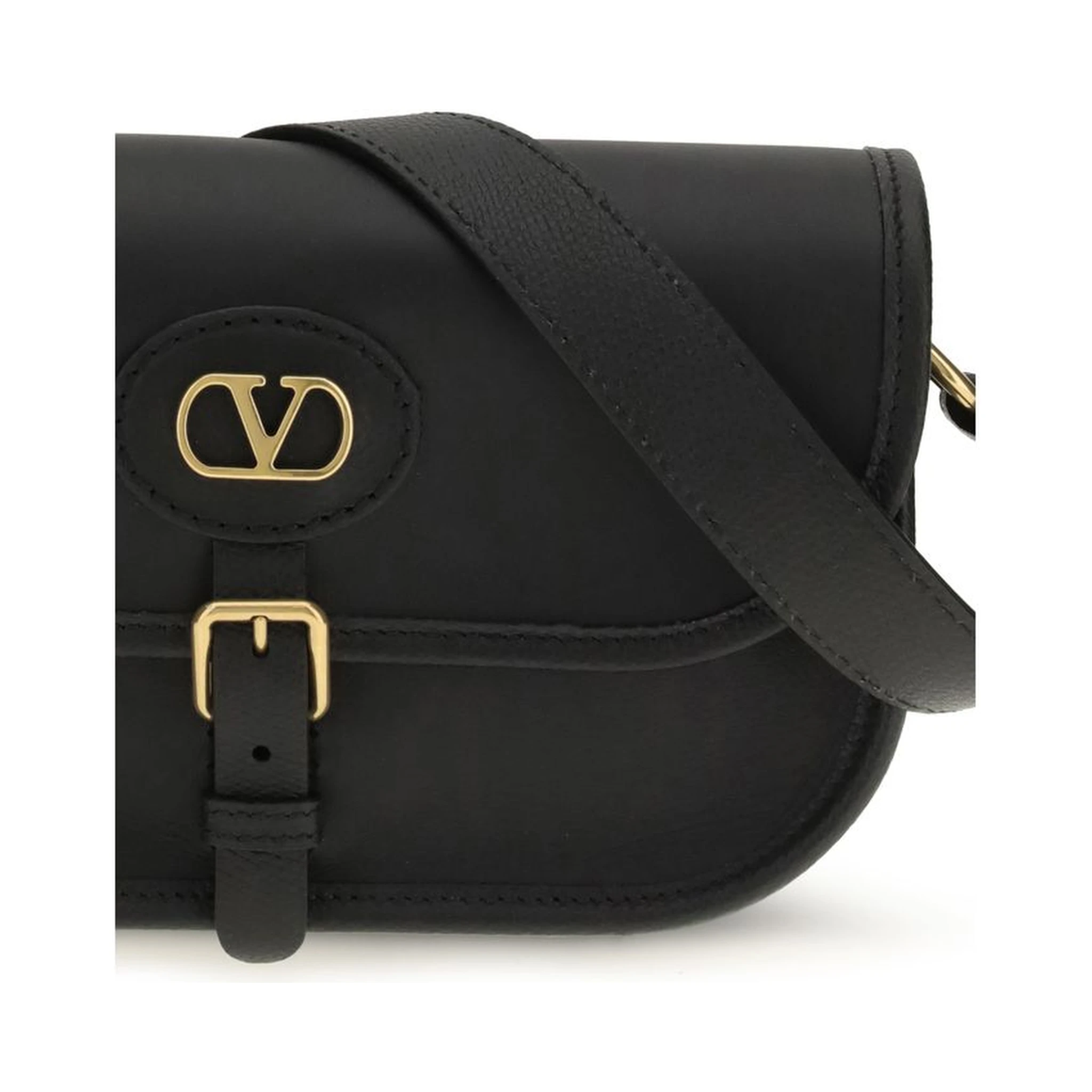 Black Calf Leather Bos Taurus Shoulder Bag