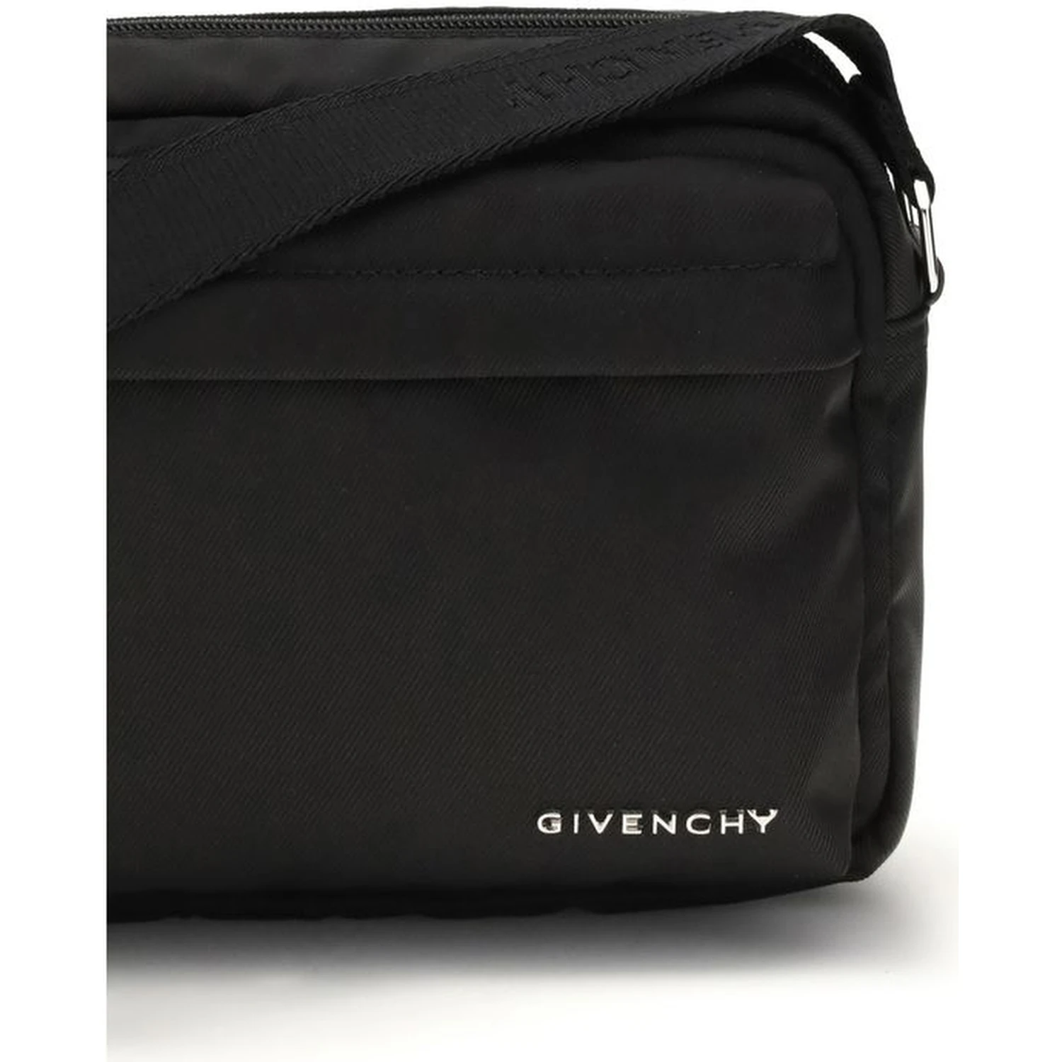 Black Polyamide Shoulder Bag