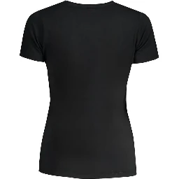Black Cotton Women's T-Shirt