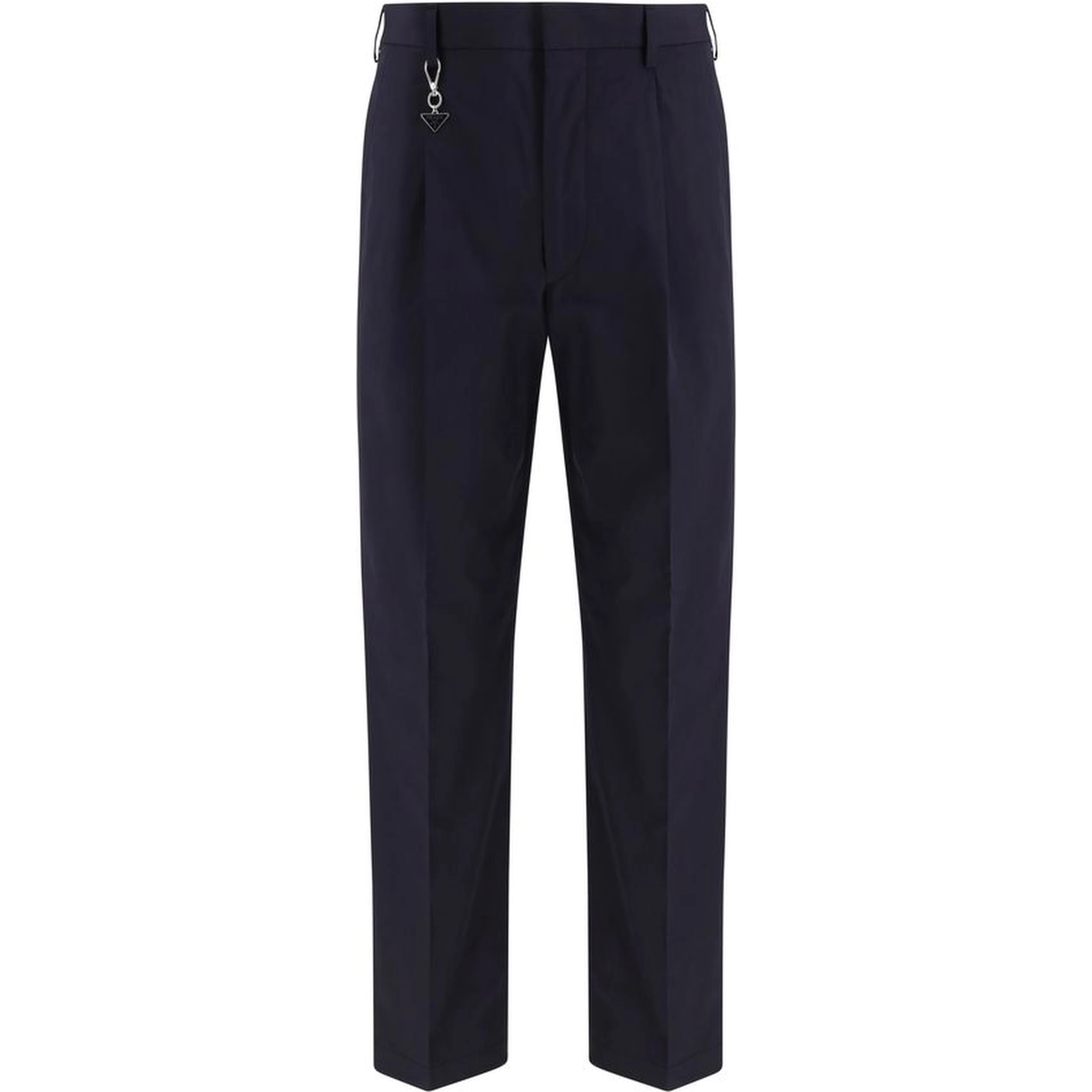 Blue Cotton Dress Pants